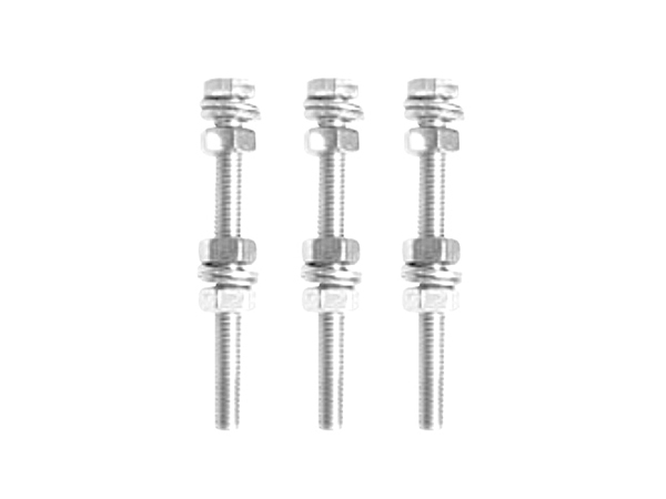 Bolts with nuts and washers