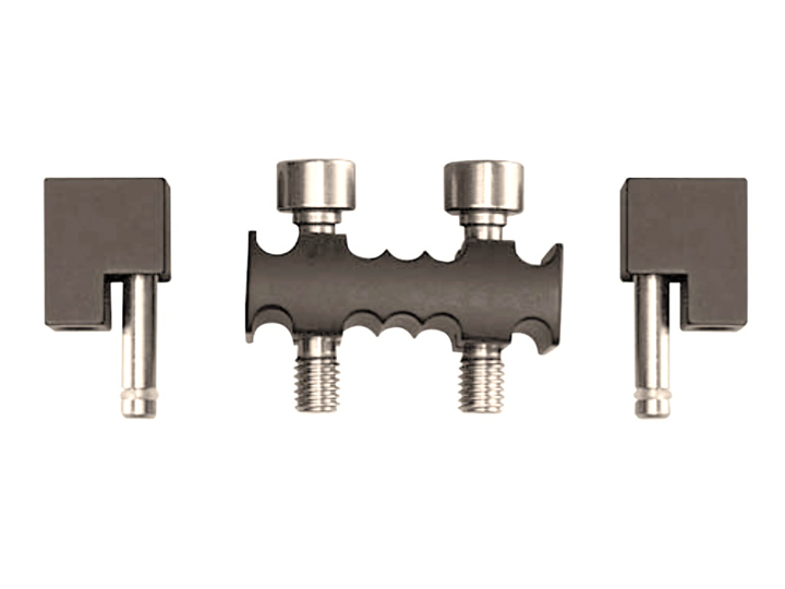 L.R.S. sandwish clamp with compression-distraction unit attachments